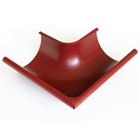 OKAPY Žlabový roh vnější 250mm tmavě červený OKAPY Žlabový roh vnější 250mm tmavě červený