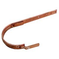 OKAPY Měď Žlabový hák lisovaný celoměděný prodloužený 330/610 mm OKAPY Měď Žlabový hák lisovaný celoměděný prodloužený 330/610 mm