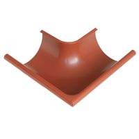 OKAPY Žlabový roh vnější 250mm  hnědý